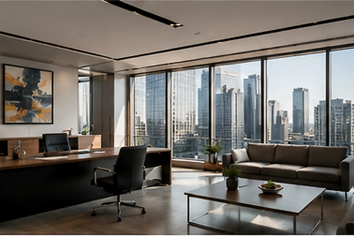 Modern executive office environment